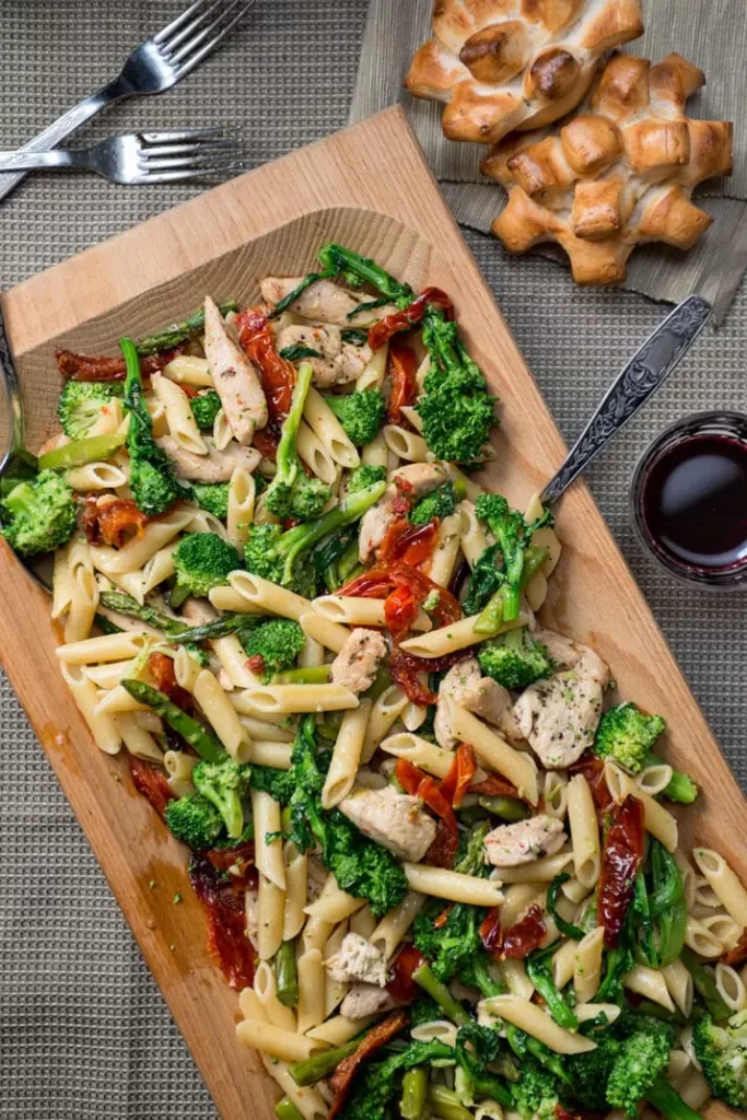 vegetable-penne-dish